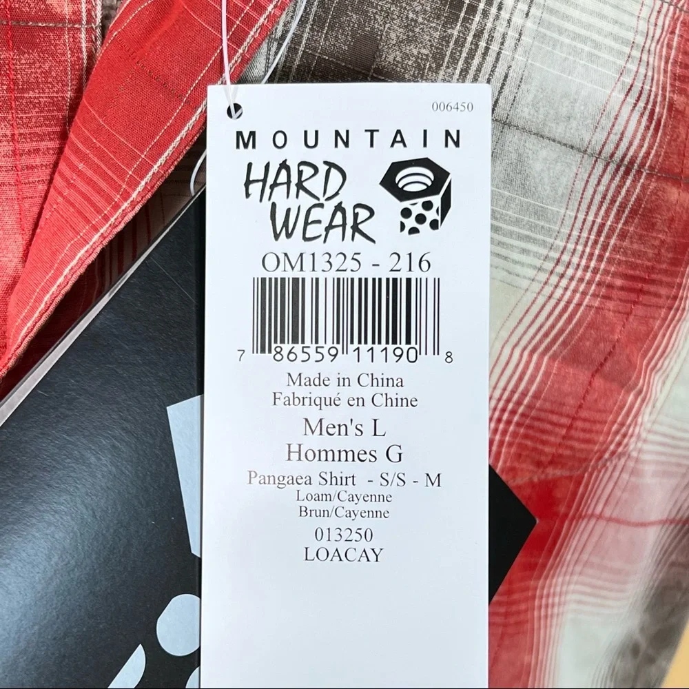Mountain Hardwear Men’s Pangaea Shirt Large NWT